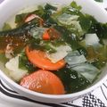 hozunyam's cooksnap of when they made 春キャベツとわかめのスープ.