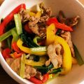 Hitomi0627's cooksnap of when they made 小松菜と豚肉の鶏ガラ炒め♡.