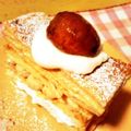 御茶菓子's cooksnap of when they made マロンのミルフィーユ♪パイシートで簡単♪.