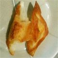 mykym's cooksnap of when they made しゅうまいの皮でパリパリ揚げ♡.