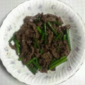 あるねす's cooksnap of when they made 旨！美味！牛肉とにんにくの芽のウマ炒め.