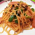 Yukanonkun's cooksnap of when they made コツがある！簡単喫茶店のナポリタン完成！.