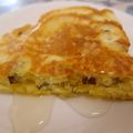 ふじww's cooksnap of when they made さつま芋ゴロゴロホットケーキ.