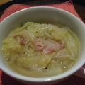 MyDining's cooksnap of when they made 白菜とベーコンの蒸し煮.