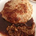 とろけい's cooksnap of when they made 鶏挽肉と木綿豆腐のふわふわハンバーグ。.