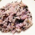 チビちゃびん's cooksnap of when they made 夏秋限定のお楽しみ！紫色の金時草ご飯♪.