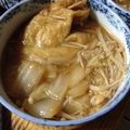 ☆くろしろ☆'s cooksnap of when they made 甘辛☆簡単☆柔らかい餅入り巾着の煮物.