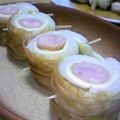 ぽんぷー's cooksnap of when they made ちくわのチーわさウインナー巻き.
