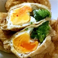tockey624's cooksnap of when they made ほうれん草と卵の薄あげ巾着煮.