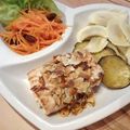 Oishiキッチン♡'s cooksnap of when they made 鮭ムニエル♪焦がしアーモンドバターソース.