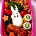 ☆いちごのしらゆき☆'s cooksnap of when they made ゆでたまごで簡単☆ムーミンのキャラ弁.