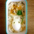 mmy's cooksnap of when they made キャラ弁❈ジブリ　雨の日♥小トトロ.