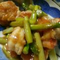 akubi_89's cooksnap of when they made エビとアスパラのオイスターソース炒め.