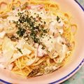 dyupoopoo's cooksnap of when they made アスパラガスとベーコンのクリームパスタ.