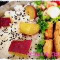 ミセスあまぐり's cooksnap of when they made 簡単 甘くてホクホク さつまいもご飯.