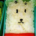 nekowahaha's cooksnap of when they made キャラ弁「おとうさん犬」弁当.