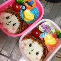 ひよむぎ's cooksnap of when they made 簡単♪焼きそばヘアーの女の子のお弁当☆.