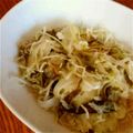 らーくすぱ's cooksnap of when they made つるっパリッ♪簡単キャベツのもずく酢和え.
