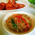 雨です's cooksnap of when they made 心のシンデレラの韓国家庭料理チャプチェ.