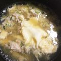 3チビ㎡A's cooksnap of when they made 余った餃子の具でおいしいスープ.
