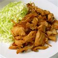 カナティー☆'s cooksnap of when they made 鳥のムネ肉でヘルシーな生姜焼き.