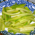 minhir01's cooksnap of when they made 捨てないで！冬瓜の皮できんぴら.