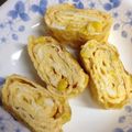 ask7280's cooksnap of when they made チーズコーン卵焼き　お弁当のおかず.