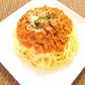 ランナー・きく's cooksnap of when they made ヘルシー☆おから入りミートソース.