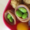 ぴなちゃんまま's cooksnap of when they made お弁当に✿ハムに枝豆入れました.