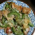 ジンジャーはちみつ's cooksnap of when they made ほめられレシピ♪チキンとゴーヤのチーズ焼.
