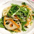 まゆこ♡'s cooksnap of when they made 蓮根と水菜のサラダ.