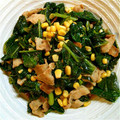 ルーとスー's cooksnap of when they made 豚ばら肉と、つるむらさきの炒めもの♪.