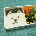 70cafe's cooksnap of when they made キャラ弁？ ソフトバンクお父さん.