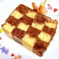 HaRupl〜✩'s cooksnap of when they made ダミエ●市松模様のバターケーキ.