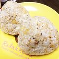 ayaakari's cooksnap of when they made ゆかり天かす鰹節めんつゆ おにぎり.