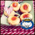 pikonene's cooksnap of when they made ちょこんと ✿ジャムクッキー✿.