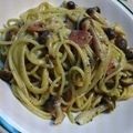 たけ☆'s cooksnap of when they made 茸のクリームジェノバスパゲティ.