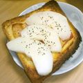 kayamayu01's cooksnap of when they made 梨トースト、甘じょっぱマヨベーコン。.