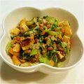 char1220's cooksnap of when they made チンゲン菜とあぶりうす揚げの納豆あえ♪.