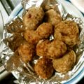 たかはしR's cooksnap of when they made ＊残りご飯で作る肉団子＊.