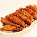 ☆まめこ★'s cooksnap of when they made パリパリ 鶏手羽唐揚げ 甘辛仕上げ.
