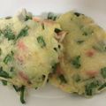 ロンロン草原's cooksnap of when they made カリモチ♪にらと玉ねぎのお焼き.