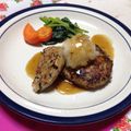 けたは新米ママ's cooksnap of when they made フワフワ　レンコンの蒸し焼和風ハンバーグ.