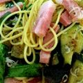 レカベル's cooksnap of when they made 空芯菜とベーコンのオイルソースパスタ♪.