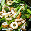 koroo16's cooksnap of when they made 小松菜とちくわのにんにく醤油炒め.