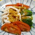 Haru Haru's cooksnap of when they made ジューシー☆鶏胸肉と小松菜のゴマソース.