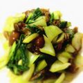 カヘルさん's cooksnap of when they made たっぷりのキノコとちんげん菜の炒め物☆.