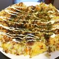 ぽこがーる's cooksnap of when they made ご飯入りお好み焼き風卵焼き.