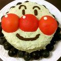 きゃずりん's cooksnap of when they made 簡単！お誕生日立体アンパンマンケーキ♪.