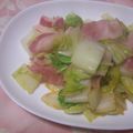 わたママ's cooksnap of when they made 白菜とベーコンの炒め物.